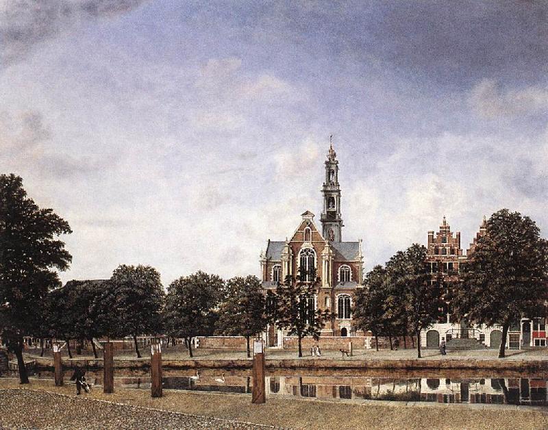 HEYDEN, Jan van der View of the Westerkerk, Amsterdam Germany oil painting art